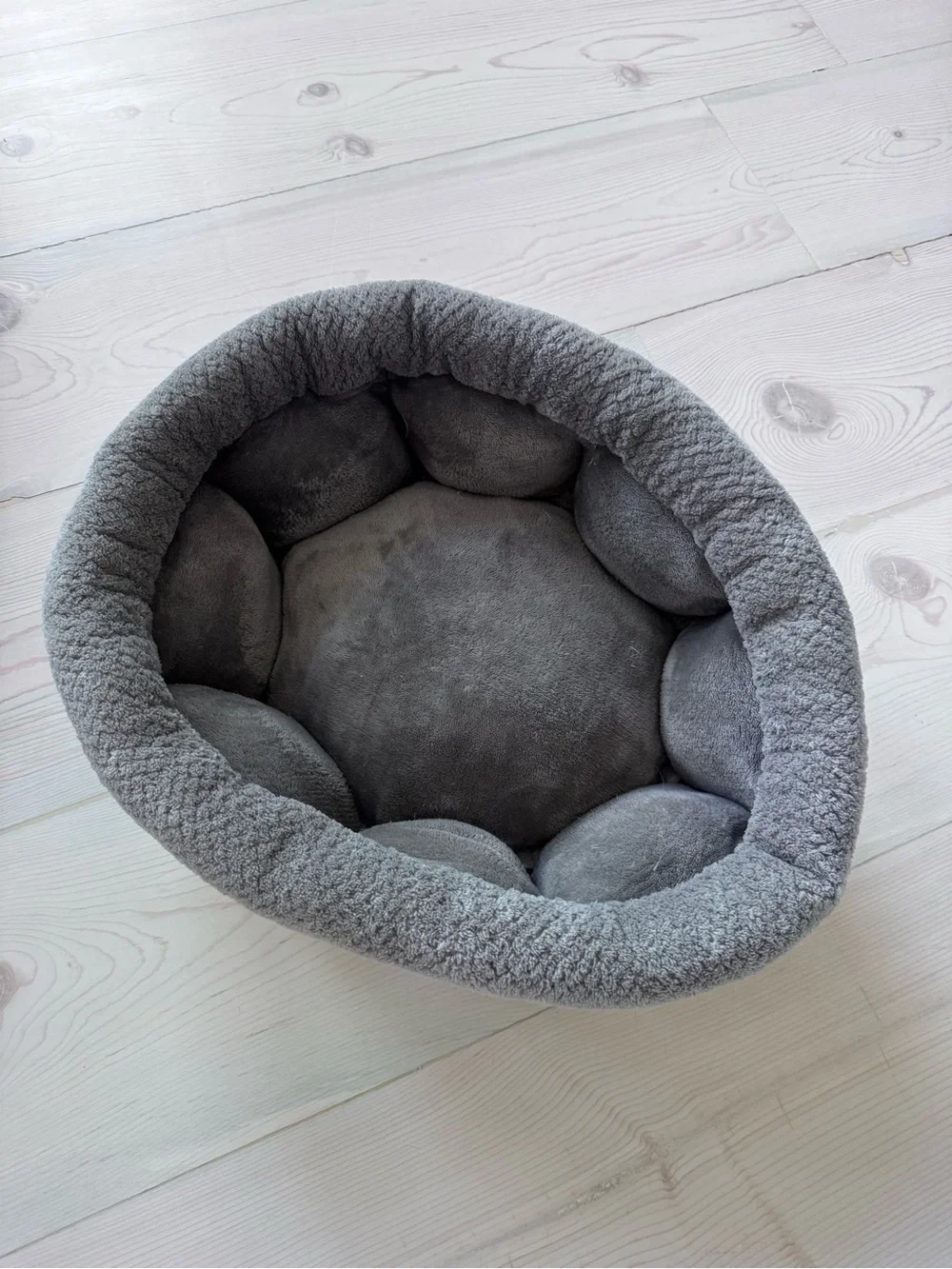 Green Pet Travel Carrier Bundle with Gray Cozy Bed and Bowl